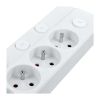 Prodlužovací kabel 6Z - 2m, vypínač, 3x1,0, bílá